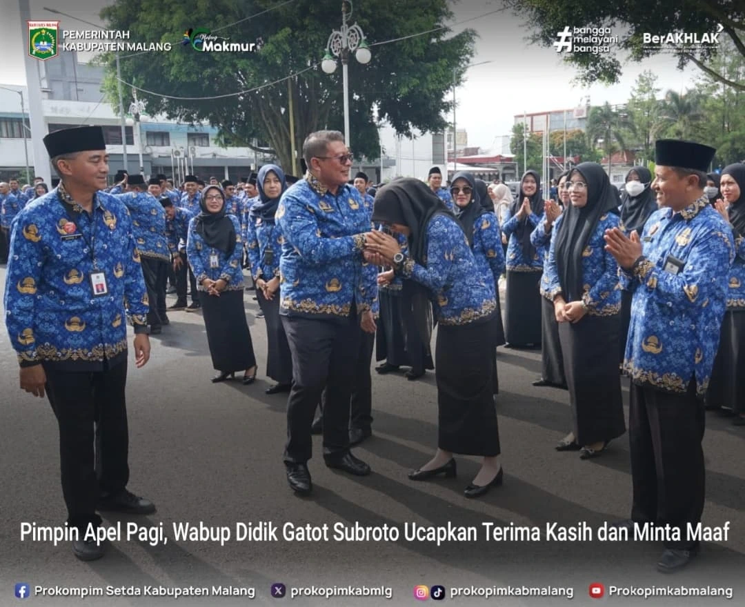 Pemimpin Apel Pagi, Wabup Malang Ingatkan ASN untuk Tingkatkan Etos Kerja