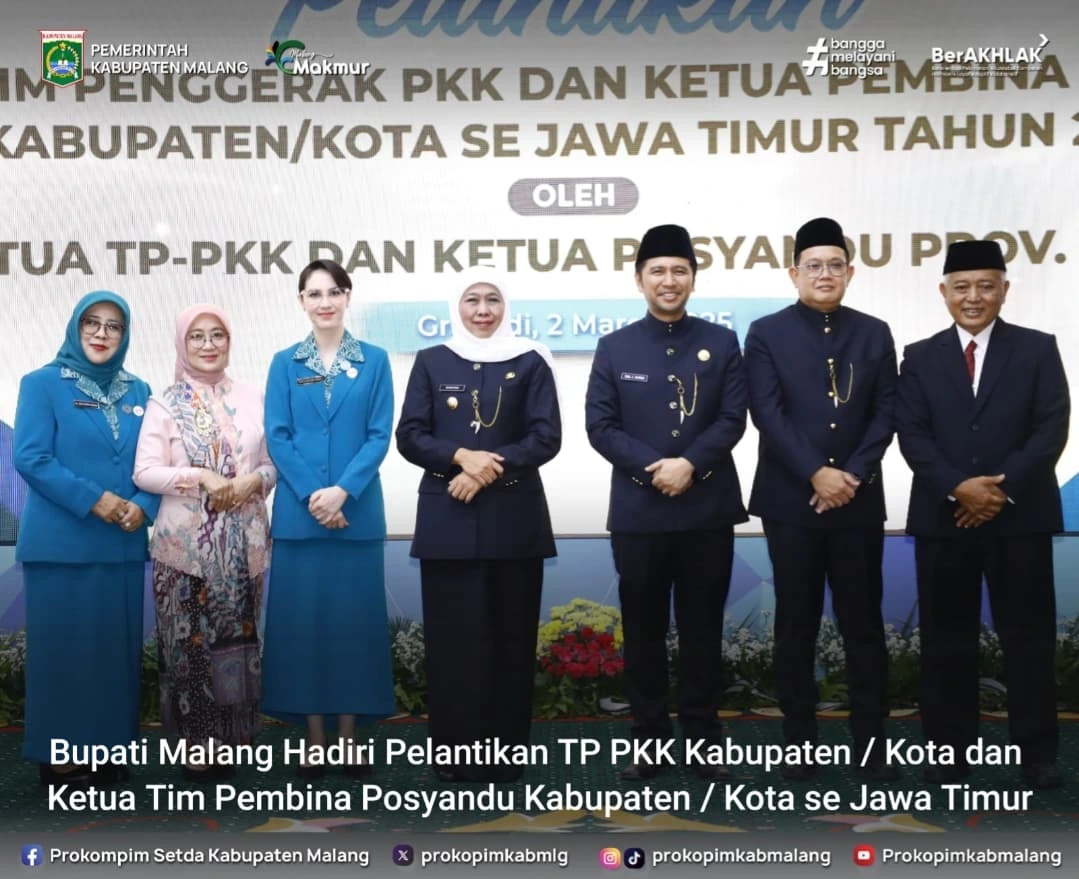 Pelantikan Ketua Tim Penggerak PKK Kabupaten Malang di Surabaya