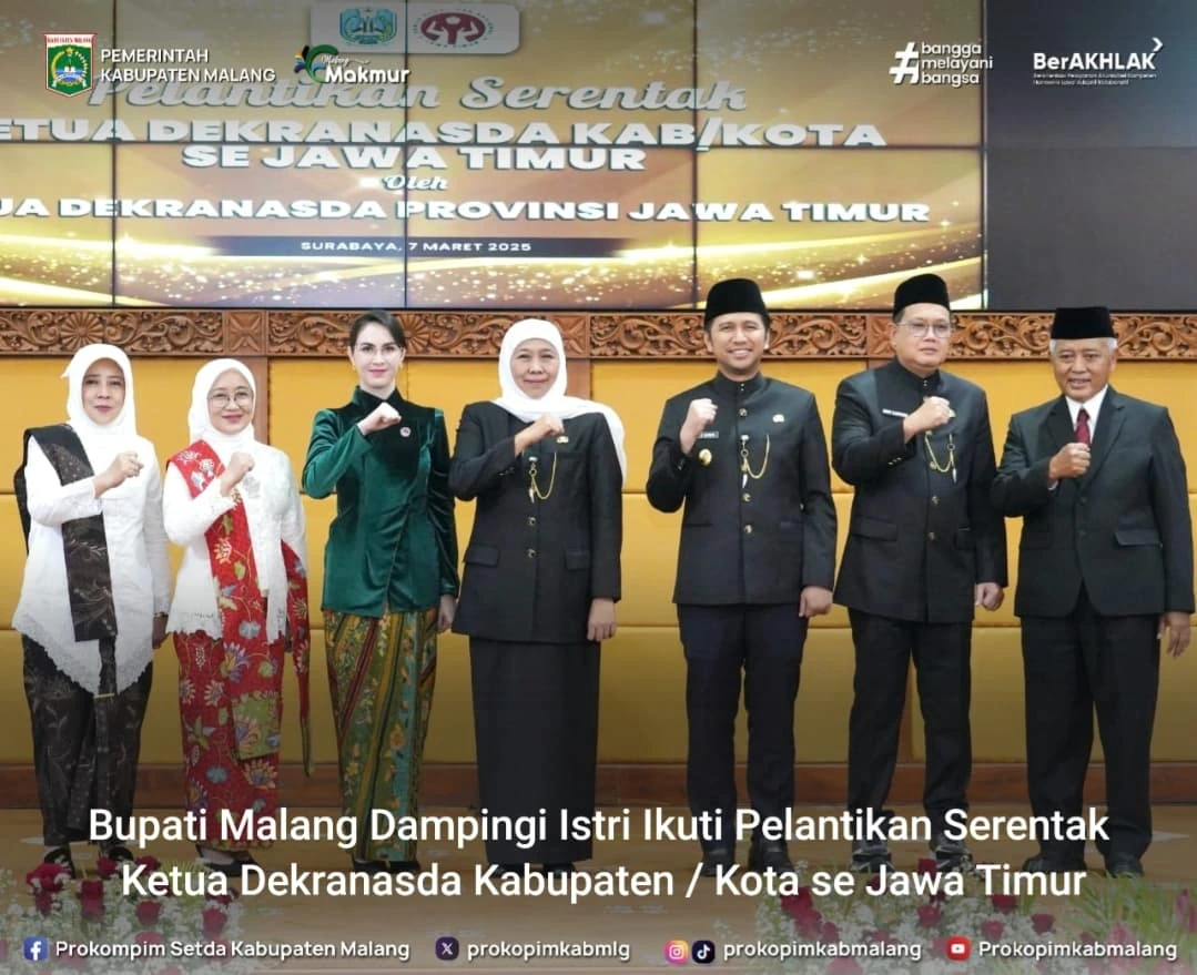 Pelantikan Ketua Dekranasda Kabupaten Malang di Surabaya