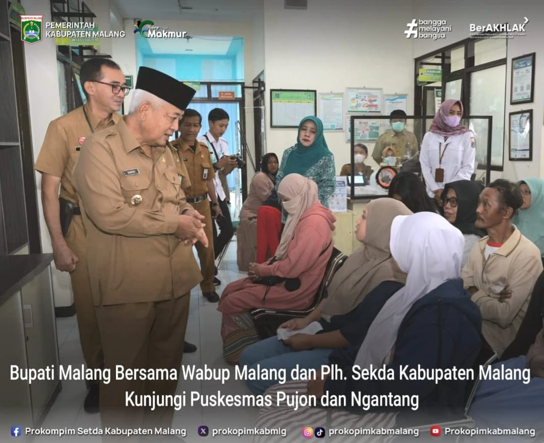 Kunjungan Bupati Malang ke Puskesmas dalam Program Kesehatan Gratis
