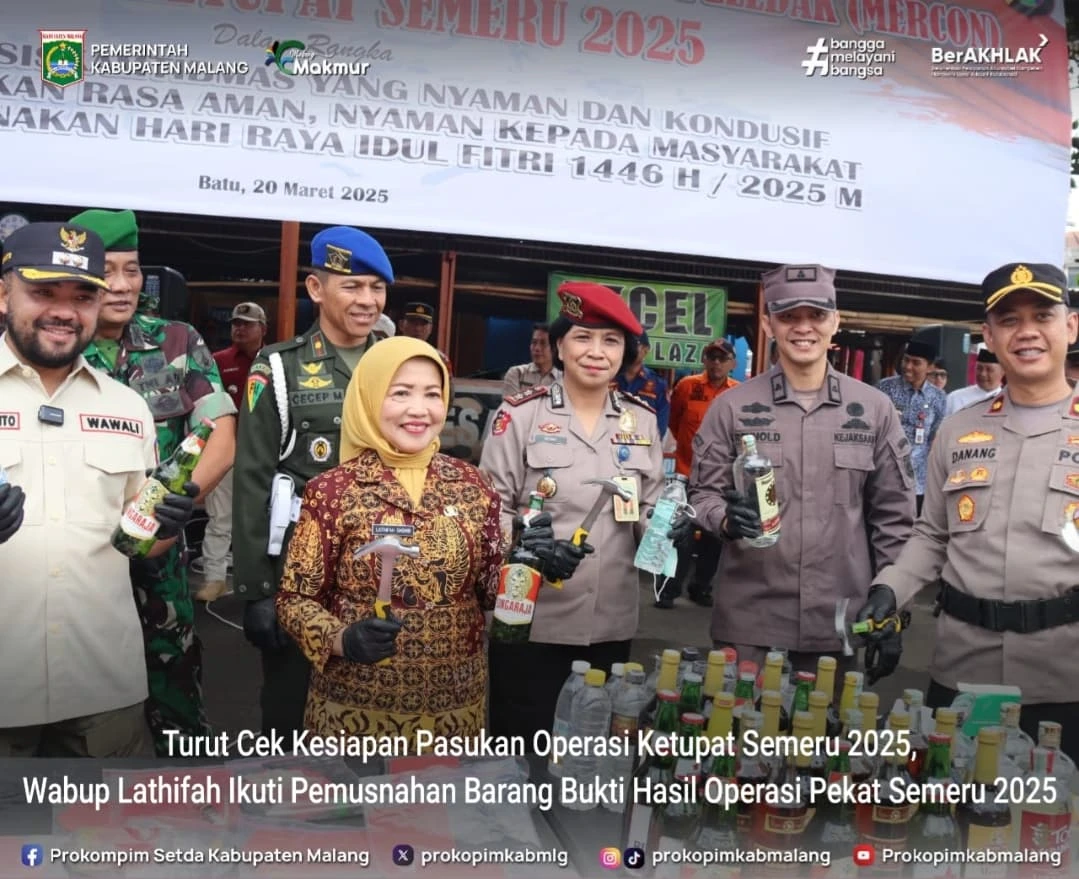 Wakil Bupati Malang Hadiri Apel Gelar Pasukan Operasi Ketupat Semeru 2025