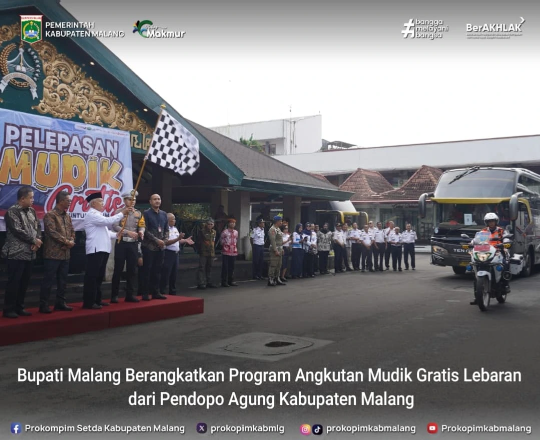 Program Angkutan Mudik Gratis Lebaran Resmi Dilaunching di Kabupaten Malang
