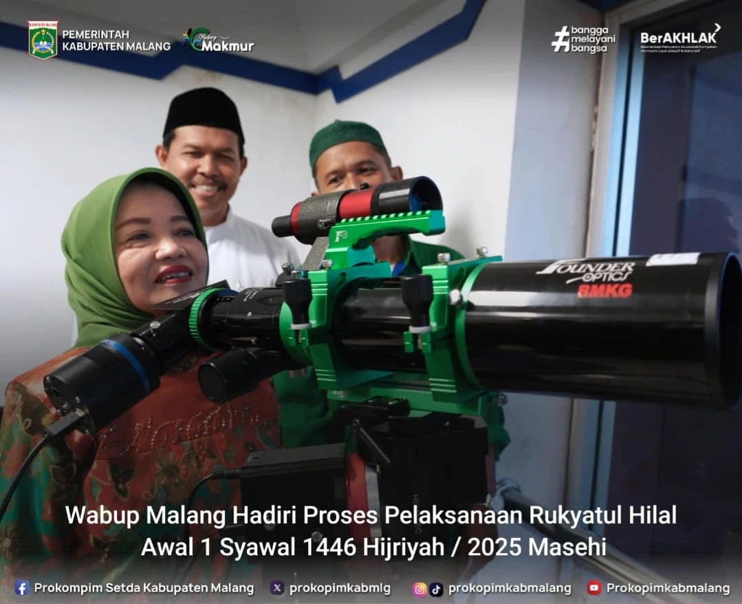 Wakil Bupati Malang Hadiri Rukyatul Hilal Awal Syawal 1446 Hijriyah