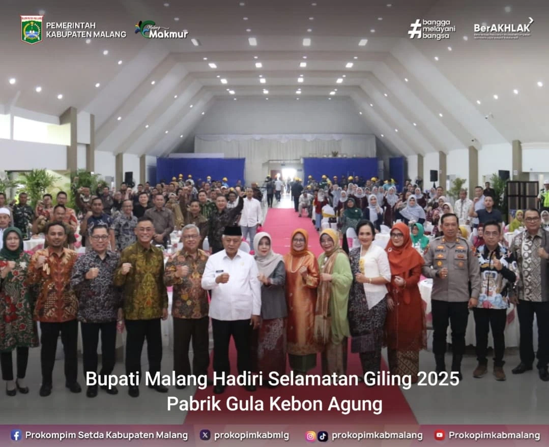 Selamatan Giling Pabrik Gula Kebon Agung 2025 Dihadiri Bupati Malang