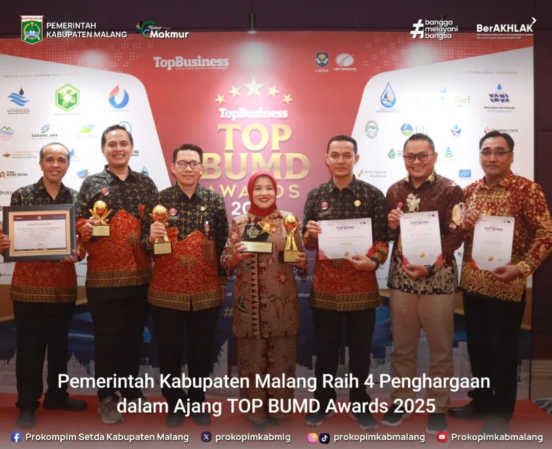Pemerintah Kabupaten Malang Raih 4 Penghargaan dalam Ajang TOP BUMD Awards 2025