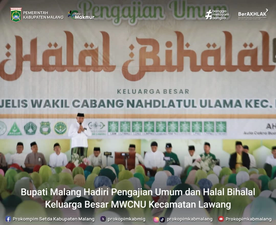 Halal Bihalal Keluarga Besar MWCNU Kecamatan Lawang