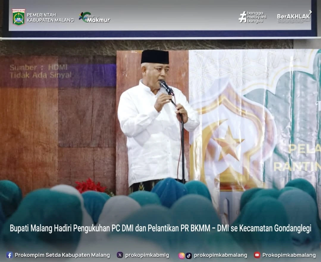 Pengukuhan Pimpinan Dewan Masjid Indonesia di Gondanglegi Meriahkan Kabupaten Malang