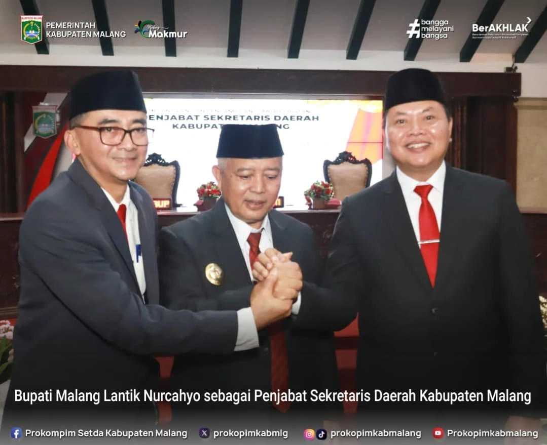 Pelantikan Penjabat Sekda Kabupaten Malang