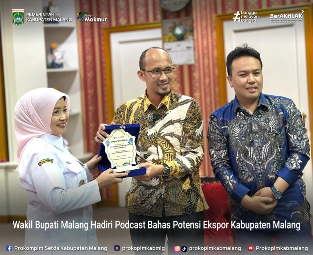 Wakil Bupati Malang Hadiri Podcast Potensi Ekspor Kabupaten Malang