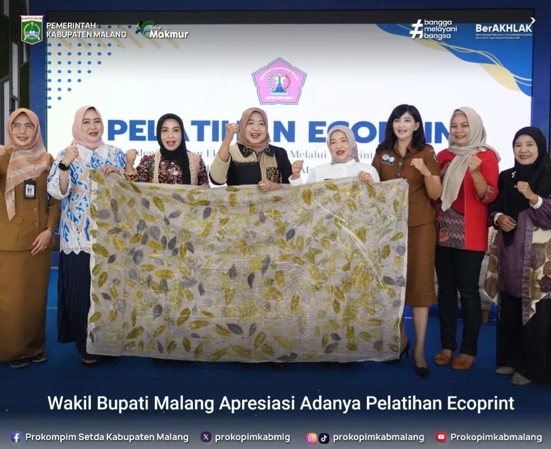 Pelatihan Ecoprint Resmi Dibuka oleh Wakil Bupati Malang
