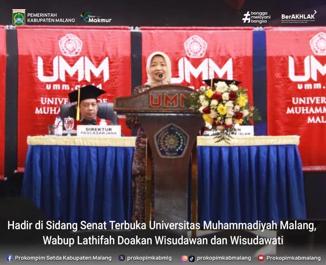 Wakil Bupati Malang Hadiri Wisuda ke-118 di Universitas Muhammadiyah Malang