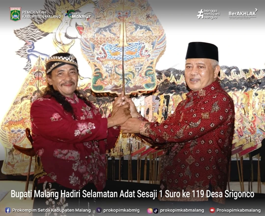 Desa Srigonco Rayakan 1 Muharam dengan Pagelaran Wayang Kulit