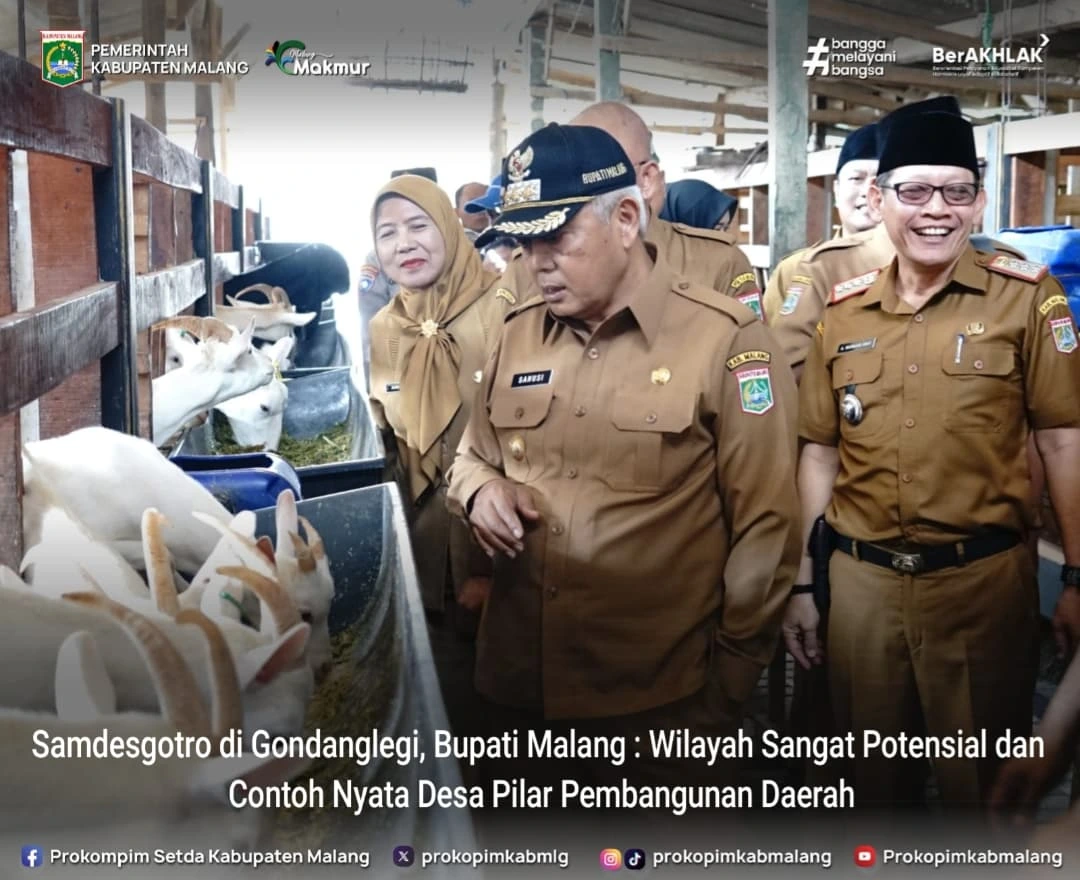 Bupati Malang Pimpin Kegiatan Sambang Desa Gotong Royong di Gondanglegi