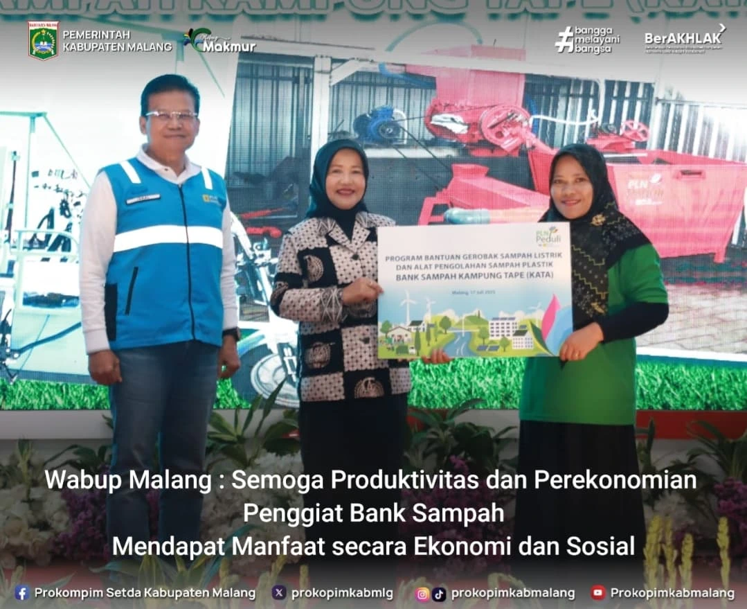 Peluncuran Program Bantuan Grobak Sampah Listrik di Kabupaten Malang