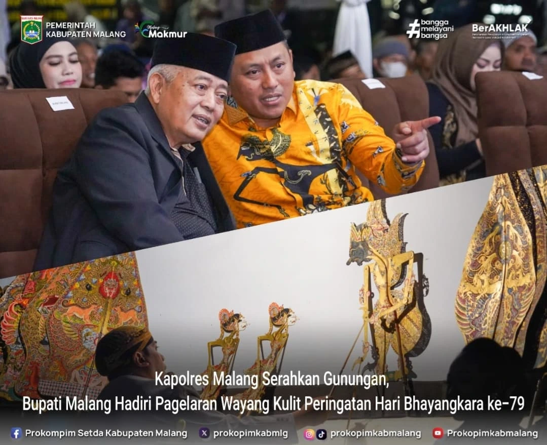 Festival Wayang Kulit Memperingati Hari Bhayangkara ke-79 di Malang