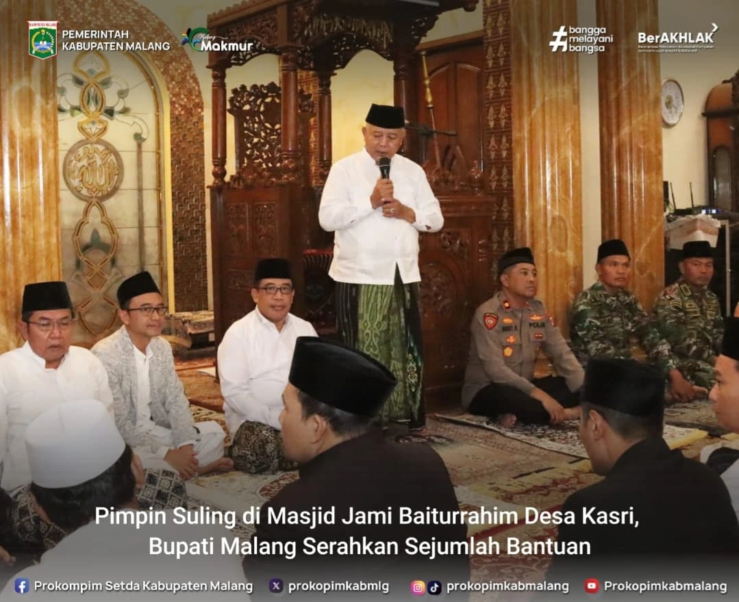 Bupati Malang Pimpin Kegiatan Subuh Berjamaah di Desa Kasri