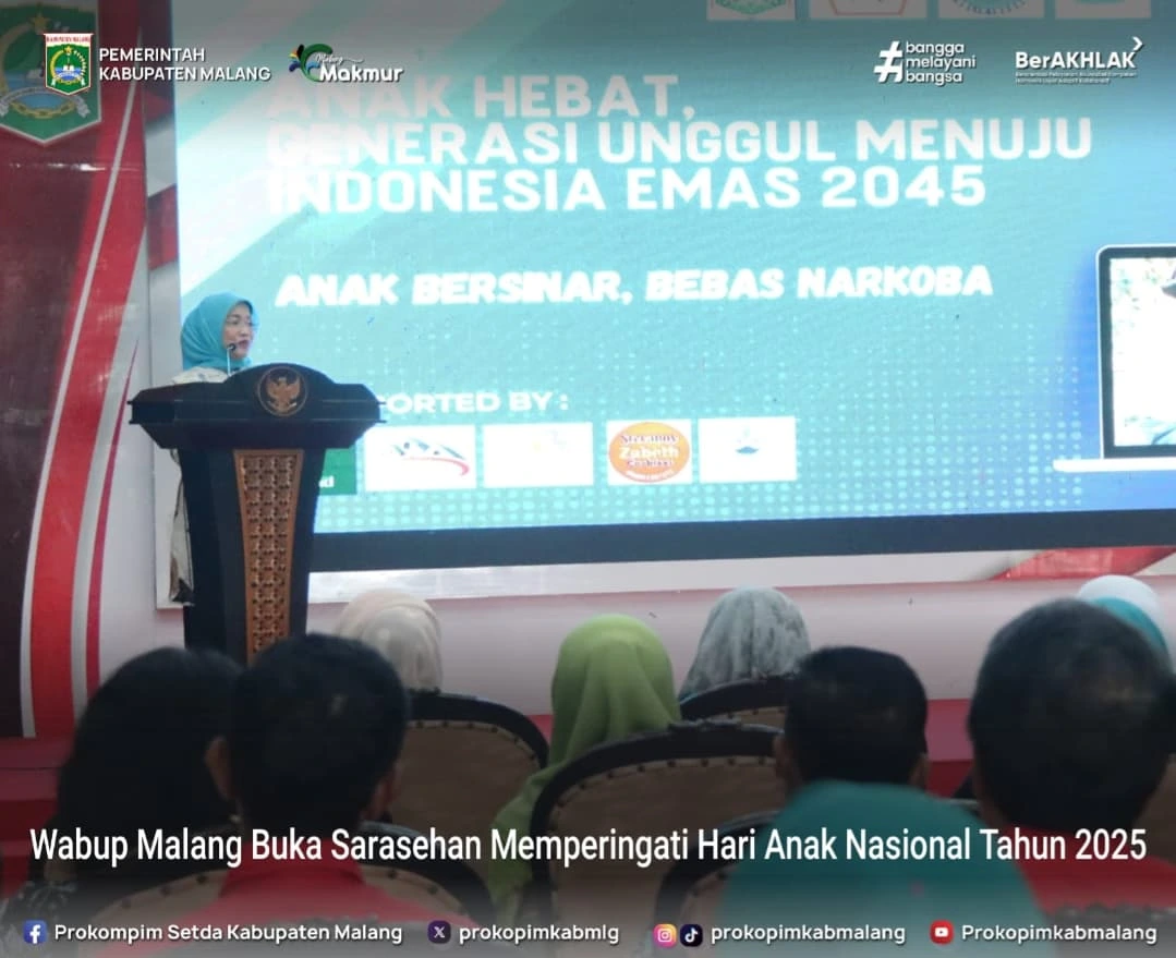 Wakil Bupati Malang Resmikan Peringatan Hari Anak Nasional dengan Film Edukatif Bahaya Narkoba