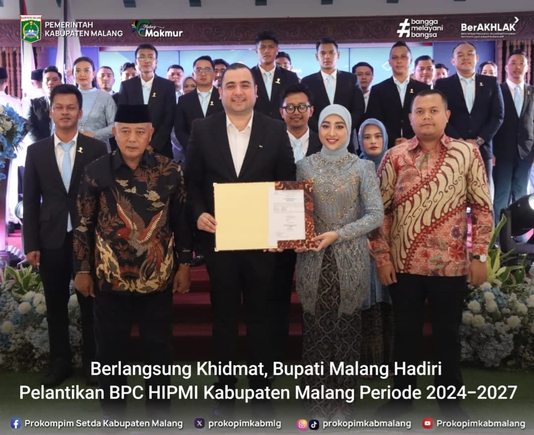 Pelantikan Pengurus HIPMI Kabupaten Malang Periode 2024-2027 Resmi Dilantik