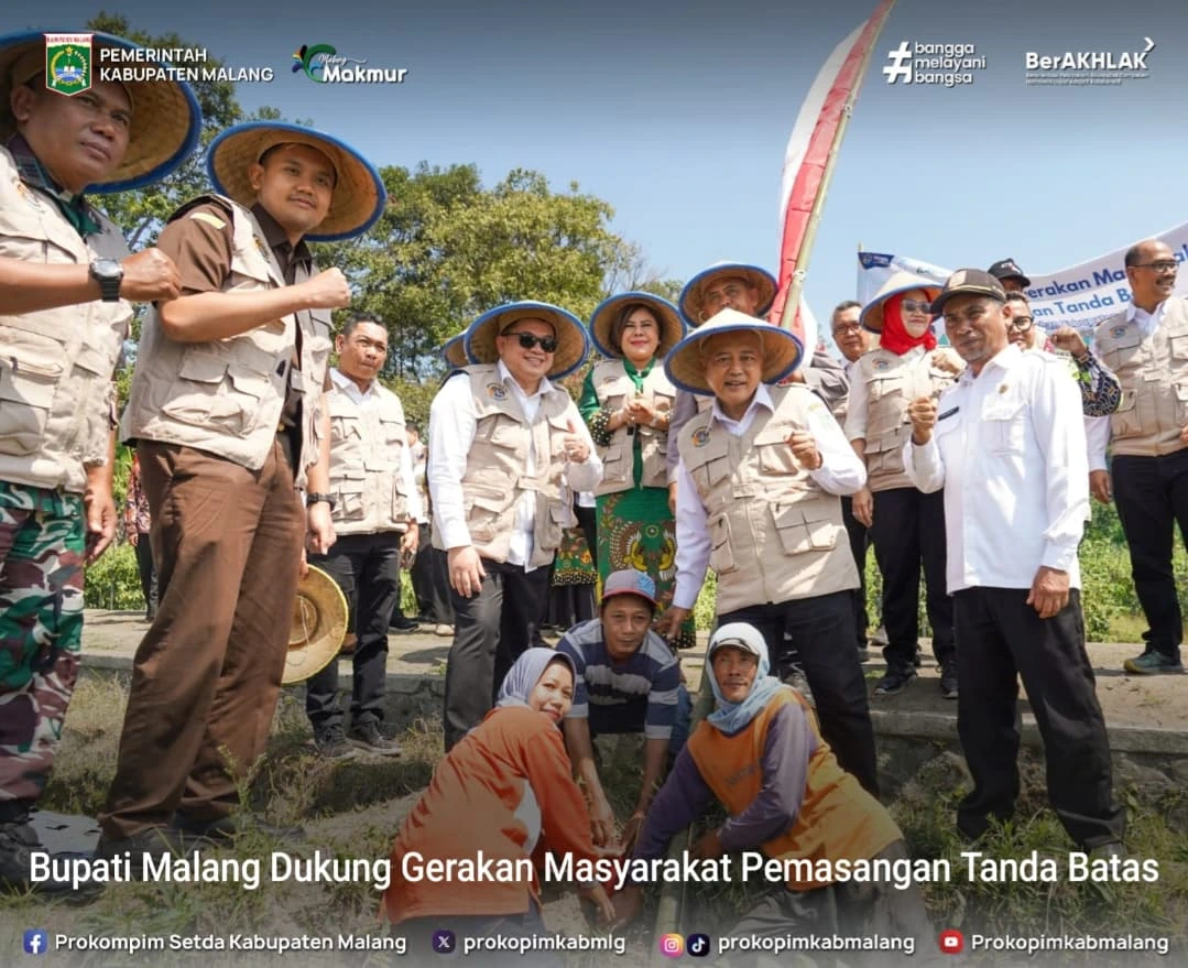 Gerakan Pemasangan Tanda Batas Tanah di Malang untuk Tingkatkan Kepastian Hukum