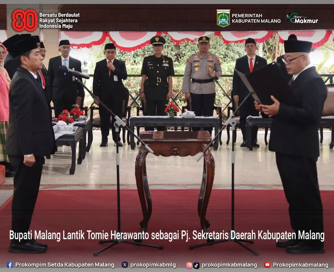 Pelantikan Penjabat Sekda Kabupaten Malang Resmi Dilakukan