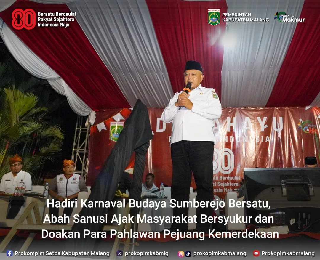 Keunikan Karnaval Budaya Memperingati HUT ke-80 RI di Desa Sumberejo, Gedangan