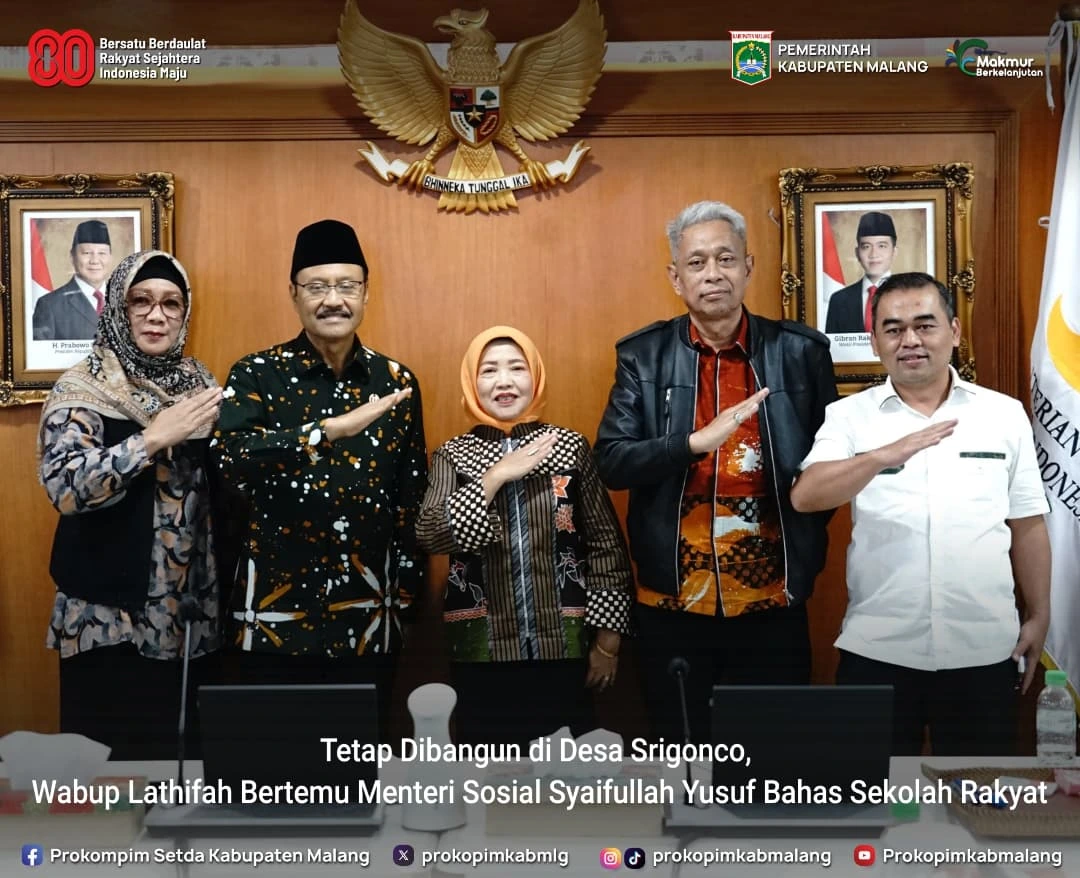 Wakil Bupati Malang Diskusikan Pembangunan Sekolah Rakyat Dengan Menteri Sosial