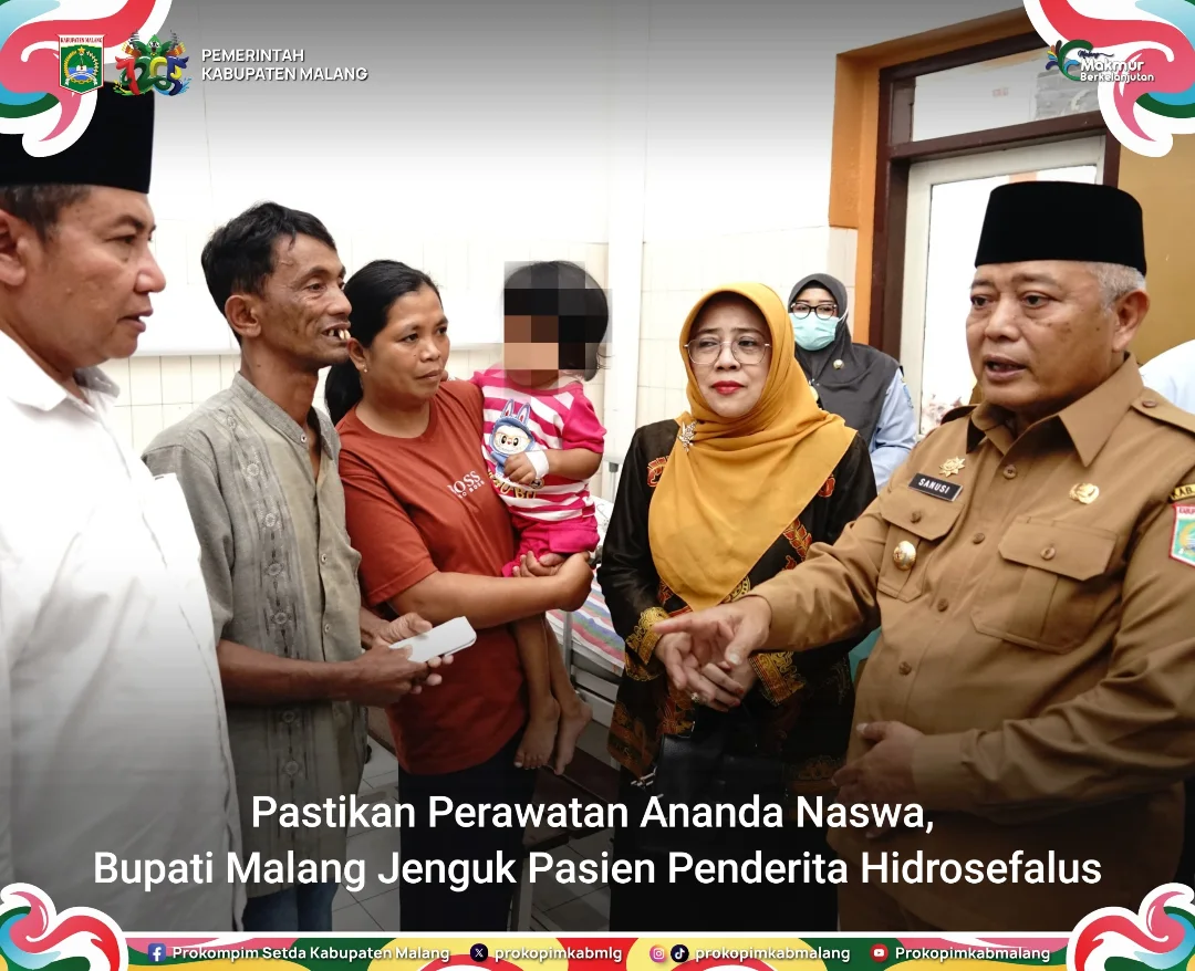 Bupati Malang Kunjungi Anak Usia 7 Tahun yang Berjuang Melawan Penyakit Hidrosefalus
