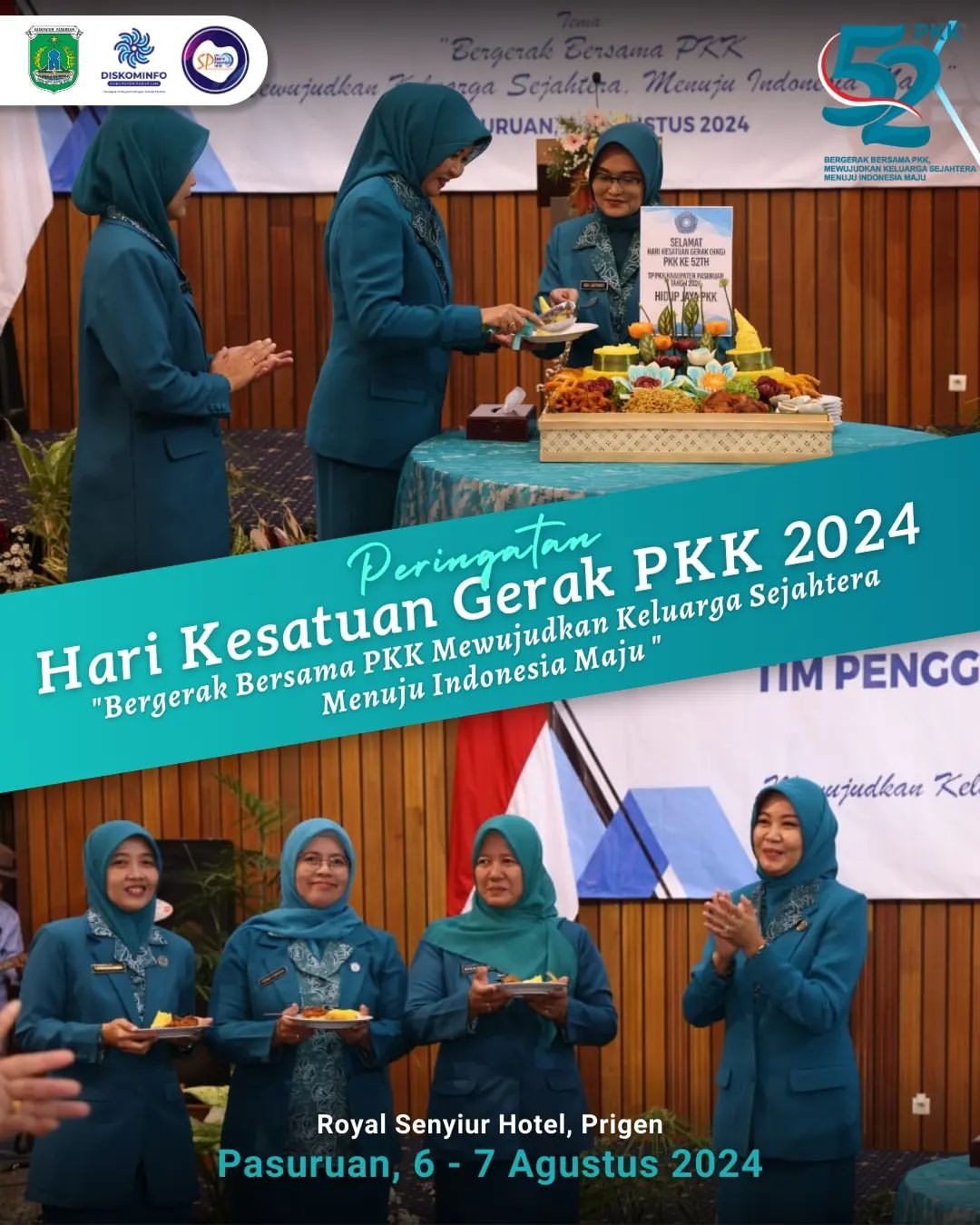 Puncak Peringatan Hari Kesatuan Gerak PKK ke-52 di Kabupaten Pasuruan