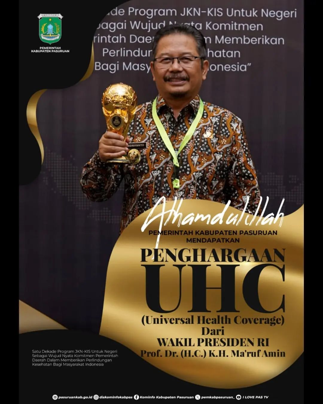 Penghargaan Universal Health Coverage untuk Kabupaten Pasuruan