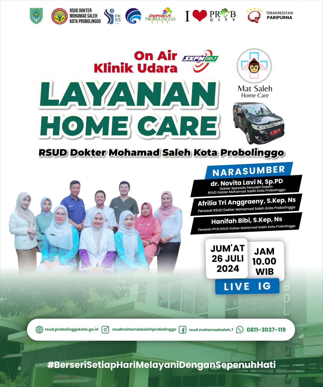 Klinik Udara Suara Kota Probolinggo: Layanan Home Care RSUD