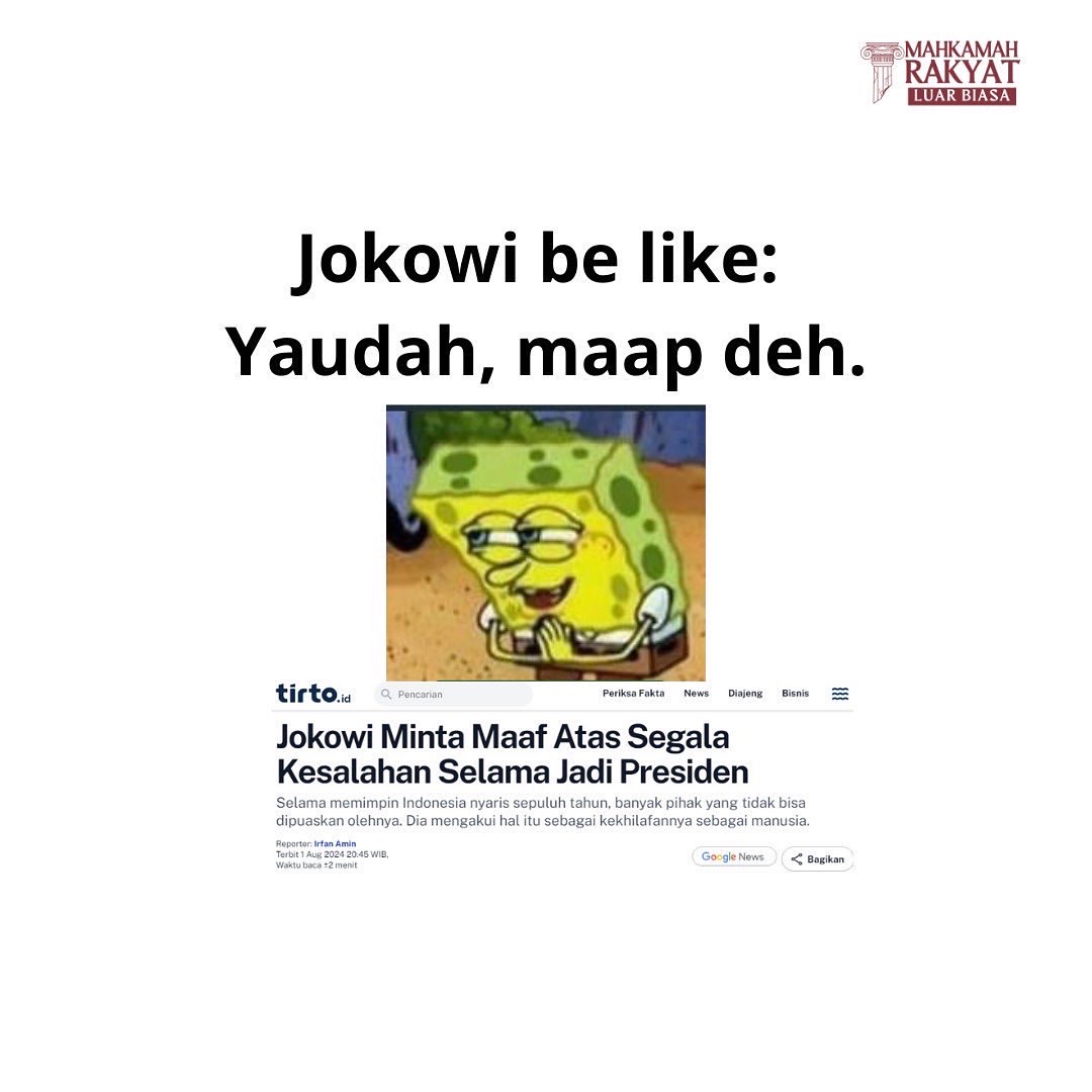 Peringatan Terkait Upaya Politik Dinasti dalam Pemerintahan Jokowi