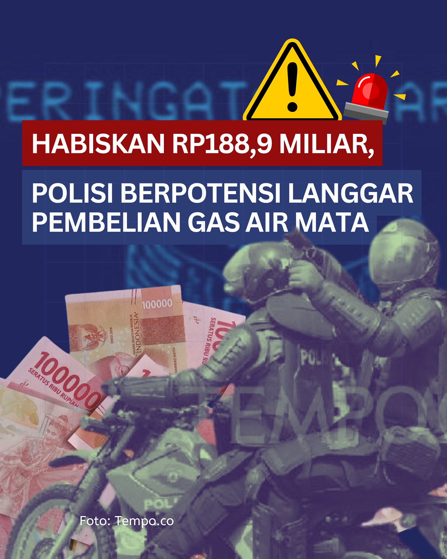 Gas Air Mata Jadi Kontroversi di Aksi Protes Besar-besaran