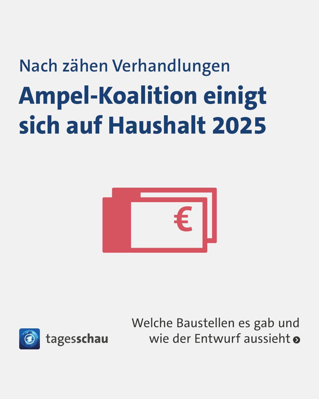 Kompromiss zur Bundeshilfe: Der Haushaltsentwurf 2025