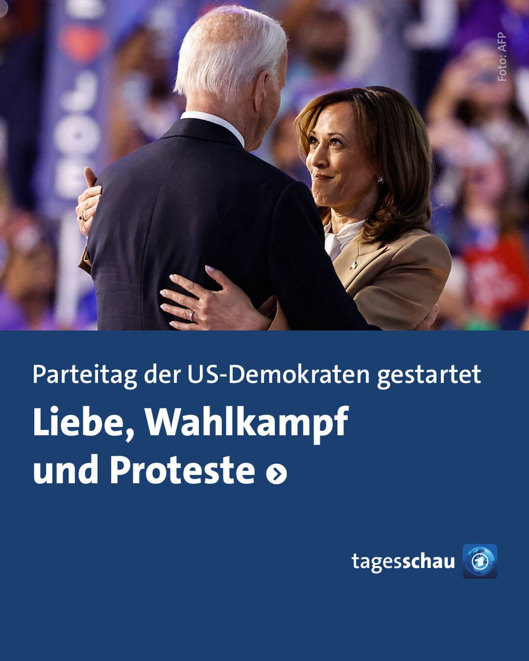 Joe Biden fordert Unterst�tzung f�r Kamala Harris beim Demokraten-Parteitag