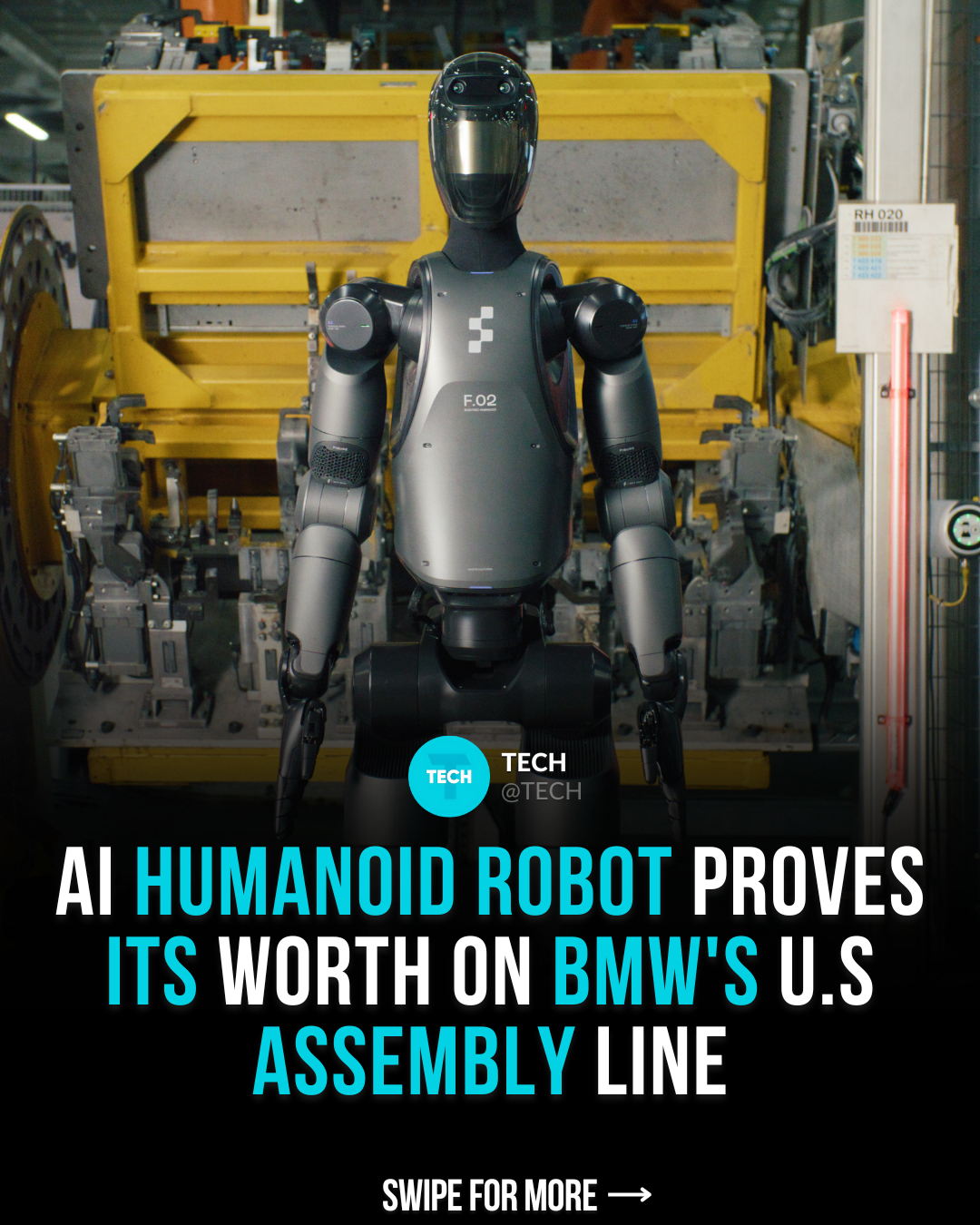 BMW Uji Coba Robot Humanoid Figure 02 di Pabrik Spartanburg