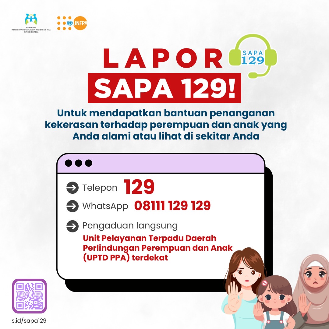 LAPOR SAPA 129: Solusi untuk Penanganan Kekerasan Terhadap Perempuan dan Anak