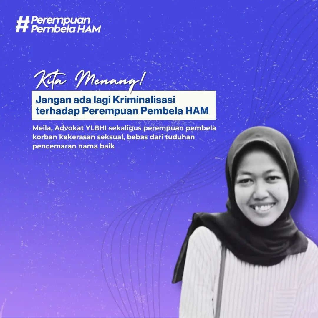Kemenangan Bagi Perempuan Pembela HAM: Meila Bebas Dari Kriminalisasi